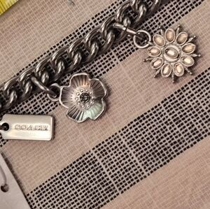 Coach Crystal Motif Chain Bag Charm